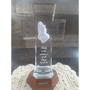 Glass Cross Lights Up The Bradford Exchange Prince Of Peace 11"H